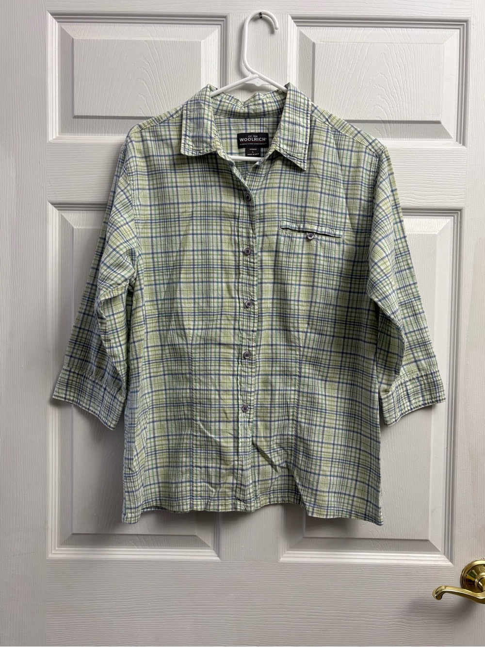 Women’s Woolrich Plaid Button Front Top